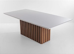 MESA ZURIQUE C/ VIDRO 2,19X1,09