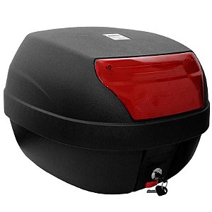 Bau Bauleto 28 Litros Com Base Preto E Lente Vermelha
