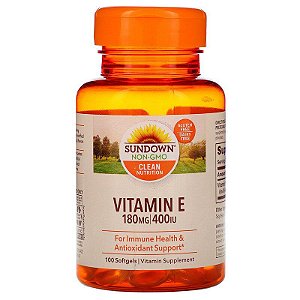 Vitamina E (400 IU) 100 Cápsulas - Sundown Naturals