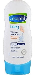 Sabonete e Shampoo Cetaphil Baby (Bebê) com Calêndula Orgânica 230 ml
