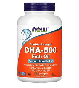 Suplemento Alimentar de Ômega 3 DHA-500 180 Cápsulas - Now Foods