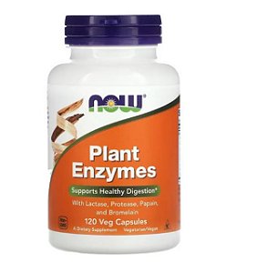 Suplemento de Plantas Plant Enzymes 120 Cápsulas - Now Foods