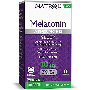 MELATONINA NATROL (10MG-100TABS) TIME RELEASE ADVANCED SLEEP NATROL