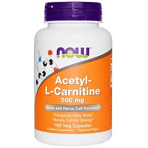 ACETYL L-CARNITINA 500MG (100 CAPS) NOW FOODS