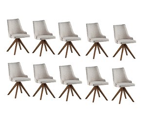 Kit Promocional 10 Cadeiras Giratórias Chelsea 4535