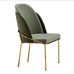 Cadeira Óregon 4605 Aço Inox Golden