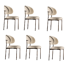 Kit Promocional 6 Cadeiras Lázio 4411