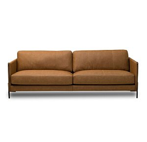 Sofá Marrakech Leather 2,10m | Couro Natural Legítimo, Design Sofisticado e Conforto Premium para Ambientes Modernos