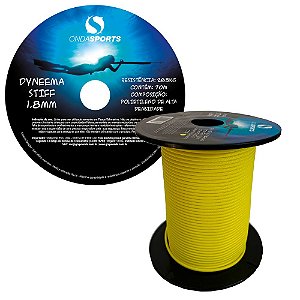 LINHA DYNEEMA STIFF 1,8mm (100% UHMWPE) Onda Sports (AMARELA)