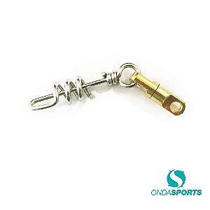 Grampo Pigtail Clip Inox Onda Sports (50mm) Com Girador