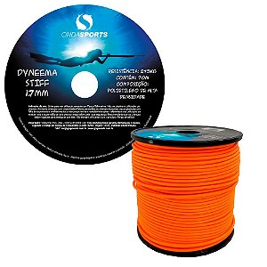 Linha Dyneema STIFF 1,7 mm (100% UHMWPE) Onda Sports (LARANJA)