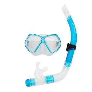 Kit com Mascara e Snorkel para Mergulho Recreativo Adulto