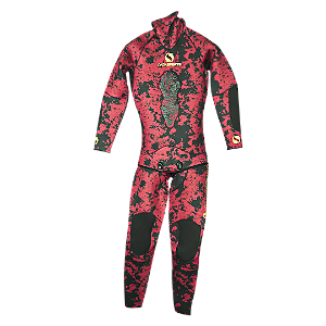 Roupa de Mergulho Onda Sports Neoprene Jako® 3mm CAMO RED - L