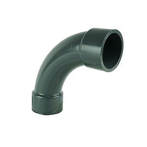 SANKING CURVA LONGA 90° SOLDAVEL 1" UPVC CINZA 32MM