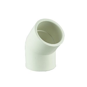 SANKING JOELHO COTOVELO 45° SOLDAVEL 1-1/4" UPVC BRANCO 40MM
