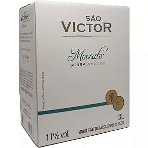 Vinho São Victor Moscato Seco Bag in Box 3 Litros
