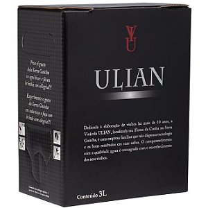 Vinho Ulian Merlot Bag In Box 3 Litros