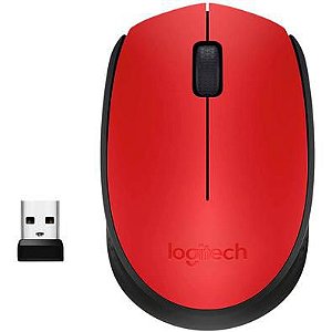 MOUSE SEM FIO LOGITECH M170 VERMELHO