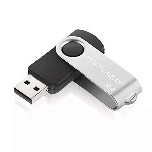 PEN DRIVE 4GB USB 2.0 TWIST MULTILASER PD586