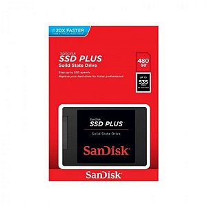 SSD 480GB SANDISK PLUS SDSSDA-480G-G26 2.5 SATA 3