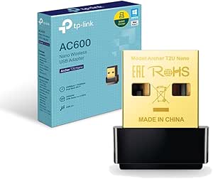 Adaptador USB WiFi Archer T2U Nano AC600 Dual Band para Macbook, Notebook, Laptop e Desktop Windows e Mac OS X