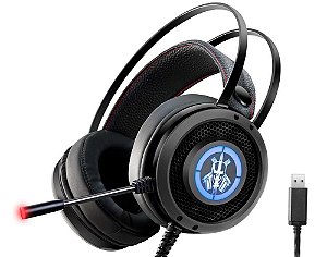 FONE HEADSET GAMER KMEX MIC ARS6 USB PRETO