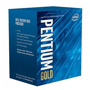 PROCESSADOR INTEL PENTIUM GOLD G6400 COMET LAKE 4.0 GHZ 4MB BX80701G6400