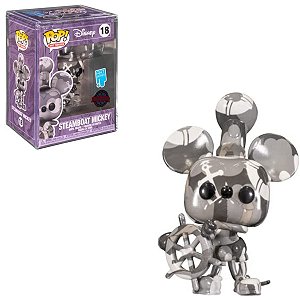Funko Pop Disney Art Series 18 Mickey Steamboat c/ Case Acrílico