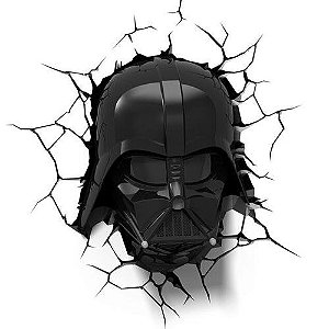 Luminária 3D Star Wars Máscara Darth Vader