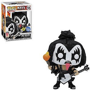 Funko Pop Rocks Kiss 121 The Demon Glows Exclusive