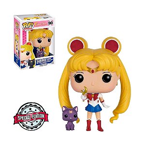 Funko Pop Sailor Moon 90 Sailor Moon w/ Moon Stick & Luna