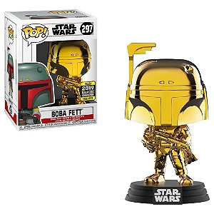 Funko Pop Star Wars 297 Boba Fett Gold Chrome