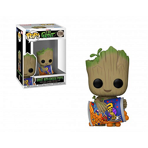 Funko Pop Marvel I Am Groot 1196 Groot With Cheese Puffs