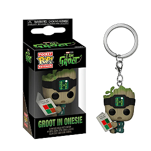 Chaveiro Funko Pocket Marvel Groot In Onesie