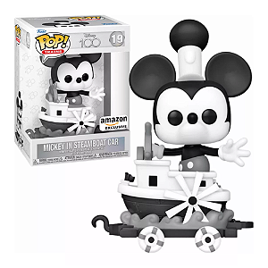 Funko Pop Disney Trains 19 Mickey In Steamboat Car Exclusive