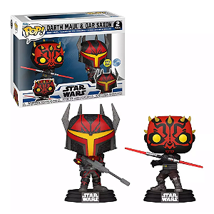 Funko Pop Star Wars Darth Maul & Gar Saxon 2 Pack Glows