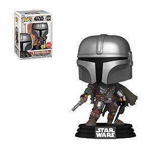 Funko Pop Star Wars 604 The Mandalorian w/ Darksaber Glows