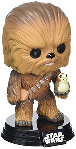 Funko Pop Star Wars The Last Jedi 195 Chewbacca e Porg