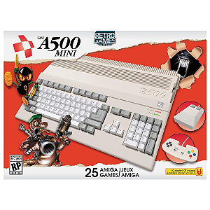 Console Retro The A500 Mini c/ 25 Jogos - Game Games - A Loja Mais