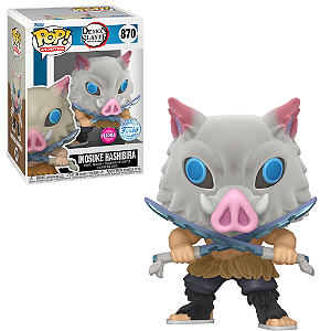 Funko Pop Demon Slayer 870 Inosuke Hashibira Flocked Special