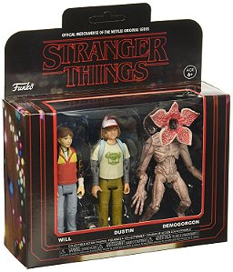 Funko Stranger Things 3 Pack: Will, Dustin e Demogorgon
