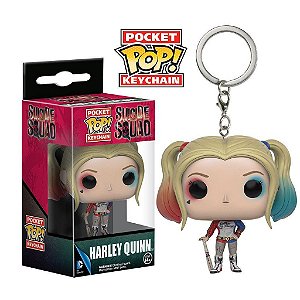 Chaveiro Funko Pocket Pop Harley Quinn Arlequina