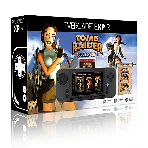 Evercade EXP-R Retro Gaming Portátil w/ Tomb Raider 1, 2 e 3