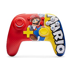 Controle PowerA Enhanced s/fio Mario Victory Recarregável - Switch