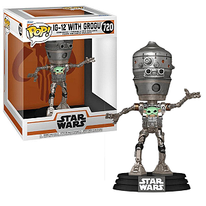 Funko Pop Star Wars The Mandalorian 720 IG-12 With Grogu