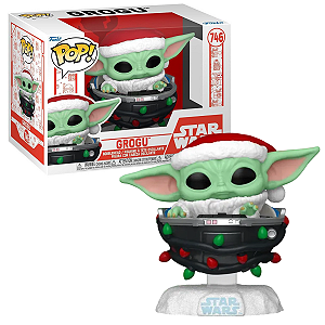 Funko Pop Star Wars The Mandalorian 746 Grogu Holiday