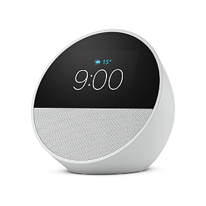 Echo Spot c/ Alexa Smart Clock Com Relógio - Branco