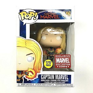 Funko Pop Captain Marvel 446 Flight Glows In Dark