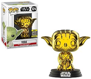 Funko Pop Star Wars 124 Yoda Gold Galactic Convention 2019