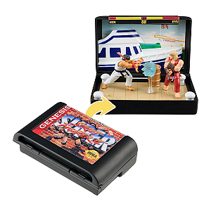 Super Street Fighter II Diorama Ryu & Ken Retro SEGA Genesis